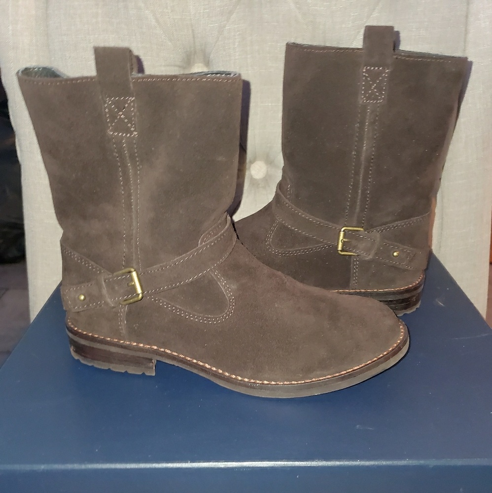 Girls Ralph Lauren Brown suede Boots
